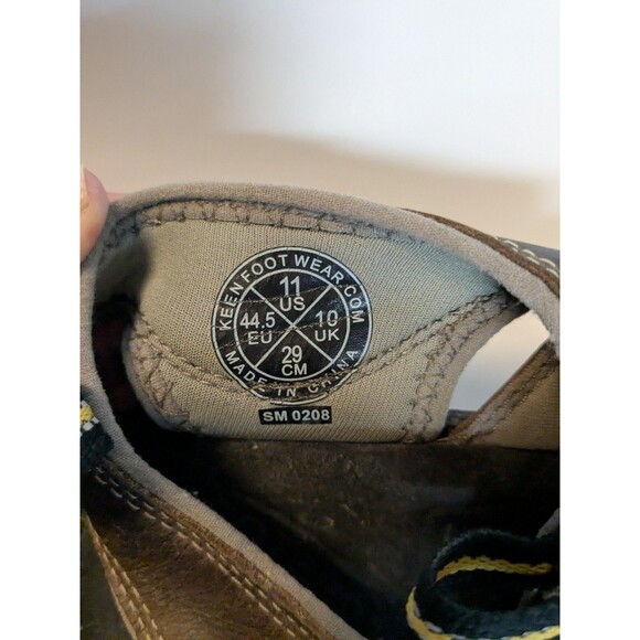 Keen Mens Sandals Sz 11 Newport  Leather Bison Brown Slip Waterproof Hiking Shoe - Picture 9 of 10
